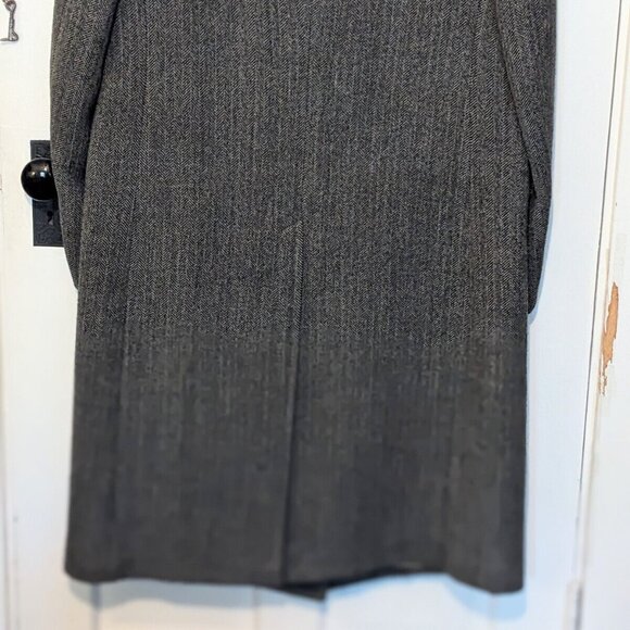 Vtg MALCOLM KENNETH Wool Herringbone Tweed Coat w/Measurements - Picture 5 of 12